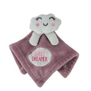 Sweet Dreamer Pink Lovey 12 Inch Pink Baby Security Blanket Cloud‎